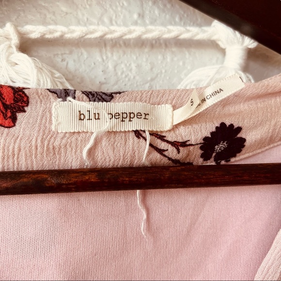 🦃 Blu Pepper | Floral Wrap Dress - Picture 5 of 6